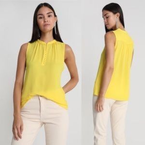 Golden Yellow Sleeveless Pop Over XS Banana Republic